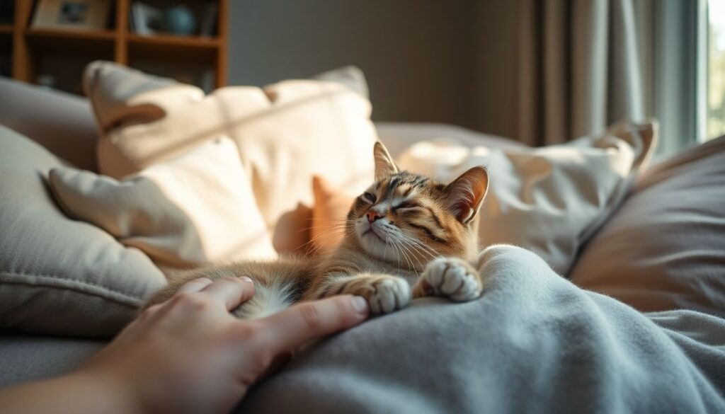 10 signes adorables que votre chat est heureux (et vous aime)
