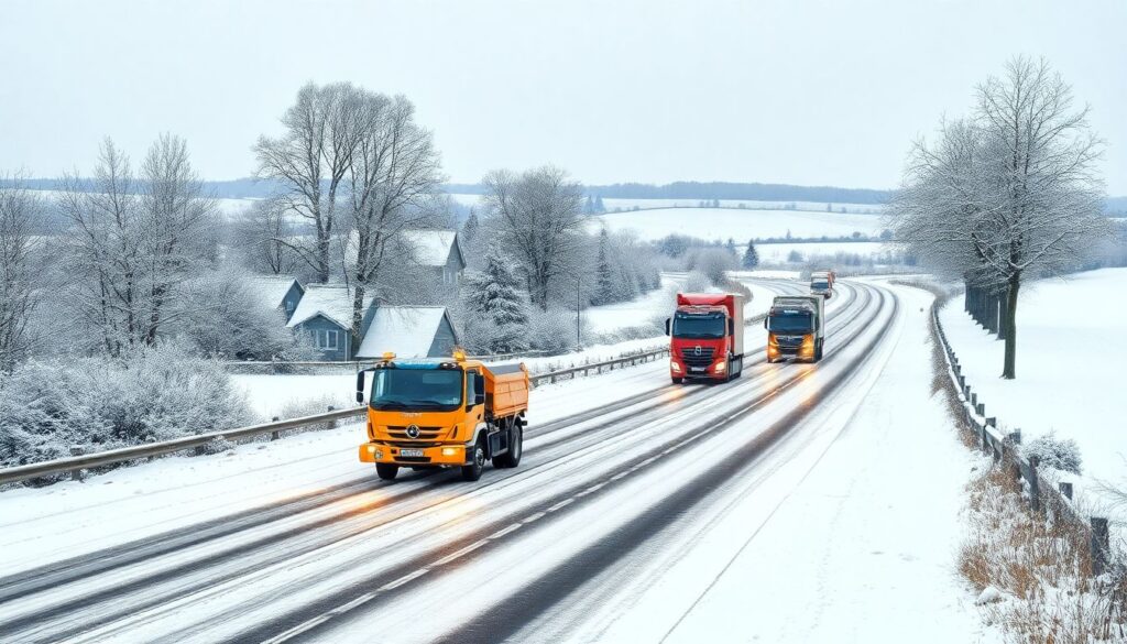 Routes du Calvados : le plan hivernal activé face à l’arrivée du froid et de la neige Alerte neige dans le Calvados : le plan hivernal déployé sur les routes