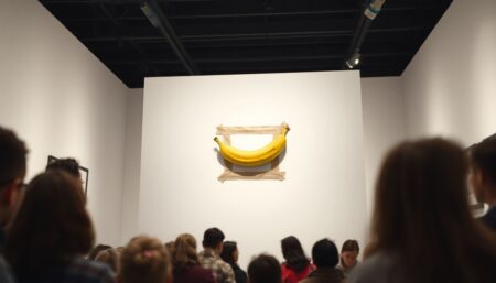 Banane scotchée au mur : Une œuvre d'art vendue 6,2 millions de dollars