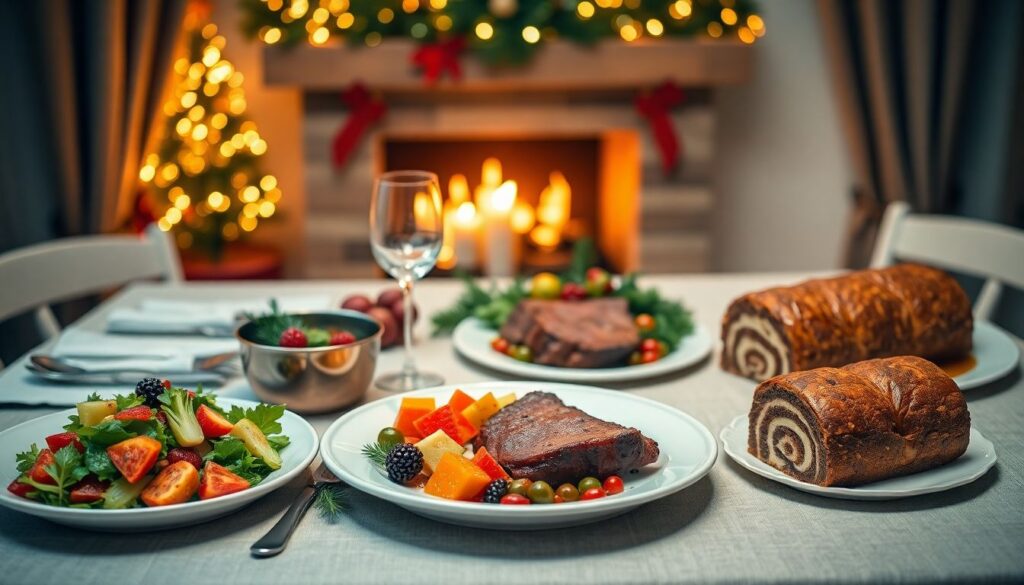 Menu de Noël économique : entrée, plat et dessert savoureux à petit prix
