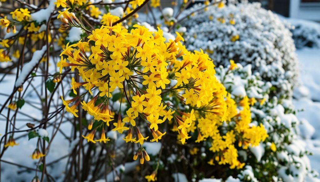Jasmin d'hiver : L'arbuste grimpant qui illumine vos jardins en plein cœur de l'hiver