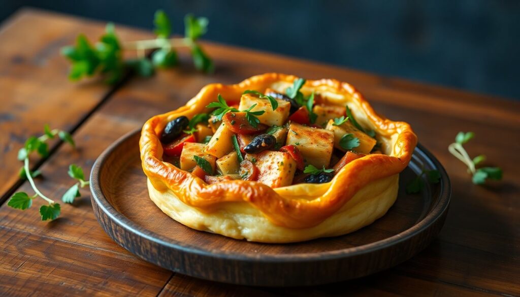 Recette de pâté en croûte végétarien : un délice aux légumes et tofu fumé