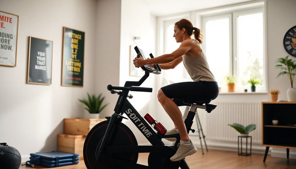Vélo d'appartement : 4 techniques efficaces pour brûler des calories chez soi