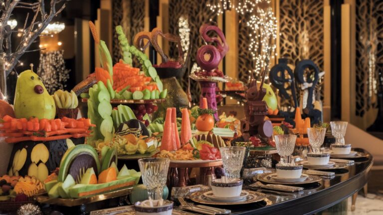 Décorations comestibles originales pour un buffet de Nouvel An inoubliable Décorations comestibles originales pour un buffet de Nouvel An inoubliable